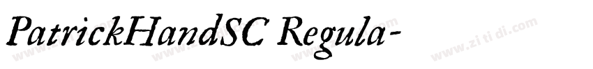 PatrickHandSC Regula字体转换
